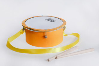 Детский барабан 20 см, оранжевый