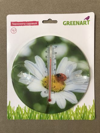 Термометр садовый круглый