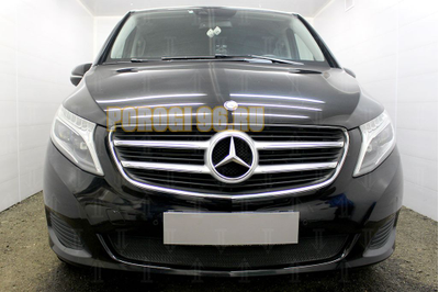 Защита радиатора Mercedes-Benz V-Klass II 2014- black