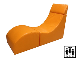 Терапевтическое релаксирующее кресло "Кубик" Взрослый - L70xB60xH60 оранжевый
