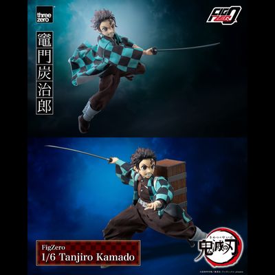 Танджиро Камадо ("Клинок, рассекающий демонов") - Коллекционная фигурка 1/6 Demon Slayer Tanjiro Kamado (3Z06670W0) - Threezero