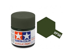 Tamiya: Краска акриловая XF-58 "Olive Green"