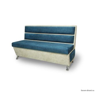 Кухонный ДИВАН "ФОРУМ-1МН", Синий/Слоновая кость