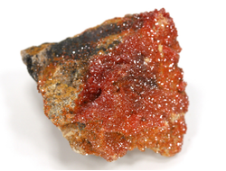 Ванадинит, кристаллы на породе, Марокко (44*35*27 мм, 41 г) №35874