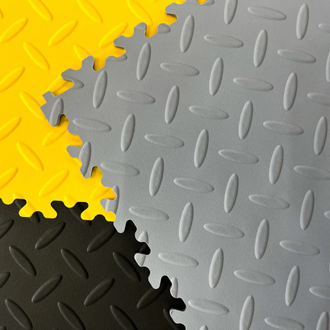 Продажа модульной плитки ПВХ для пола Diamond Grey в Иркутске