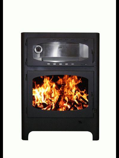 Печь-камин БАВАРИЯ ЭКО с духовкой и плитой