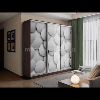 Шкаф-купе Трио-фото (Шары) 1800*450*2200