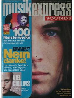 Musikexpress Sounds Magazine December 1993 Evan Dando, Иностранные музыкальные журналы, Intpressshop