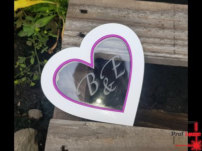 Шкатулка для свадебных колец "Сердце"