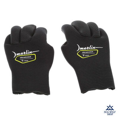 Перчатки неопреновые 5мм Marlin ULTRASTRETCH black р.S