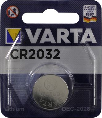 Батарейка CR2032 литиевая VARTA CR2032 3V 1 шт
