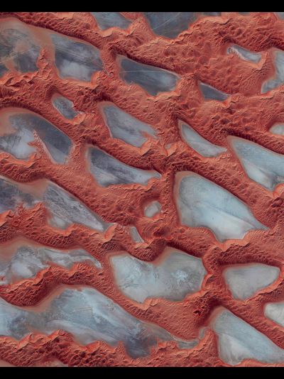 Картина обогреватель, спутниковое фото Руб аль Хали