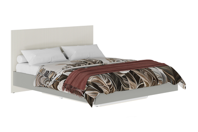 Селена КР-002 Кровать МДФ  Шиншилла серая / Кварц грей софт (без основания)