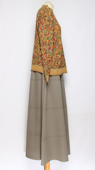 Джемпер ХЛОПОК "Восточный орнамент" горчица до р.52