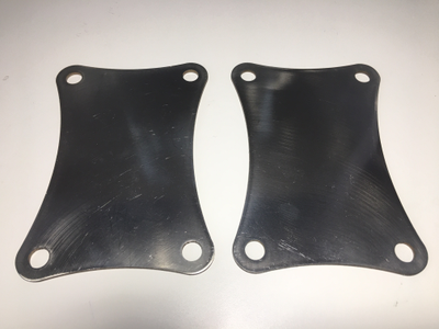 Обратные пластины под фланцы транцевых колес (2 шт)