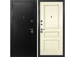 Дверь входная С-1 с панелью Фрейм 3 ясень бисквит