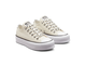 белые низкие кеды Converse на платформе фото a00561c