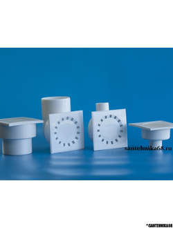 Трапы с пластиковой решеткой 150х150 горизонтальный и вертикальный 50 110 Политэк