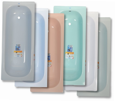 Ванна стальная ВИЗ "Donna Vanna" зеленая мята, с антибактериальным покрытием,с опорной подставки,150x70x40 см.