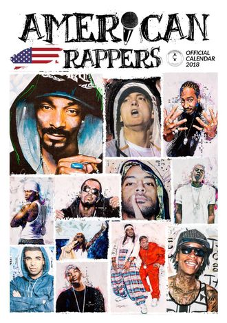 American Rappers Календарь 2018 ИНОСТРАННЫЕ ПЕРЕКИДНЫЕ КАЛЕНДАРИ 2018, INTPRESSSHOP