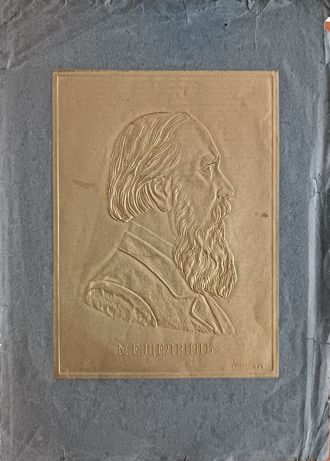 "Салтыков-Щедрин М.Е." тисненая гравюра А. Корольков / Т. Киббель 1900-е годы