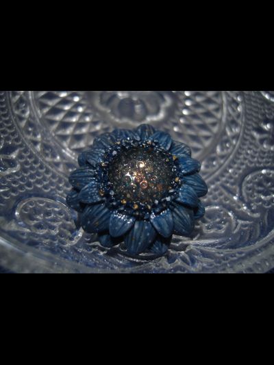 "Каллистефус Галактика", мини брошь с космическим цветком