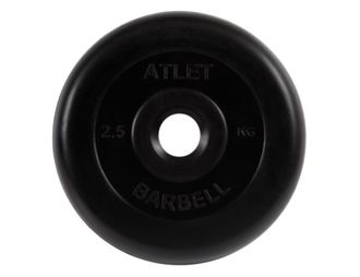 Диск обрезиненный Barbell Atlet, d=31мм, вес 2,5 кг