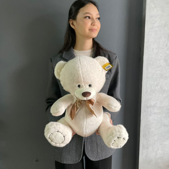 ПЛЮШЕВЫЙ МЕДВЕДЬ МОЛОЧНОГО ЦВЕТА