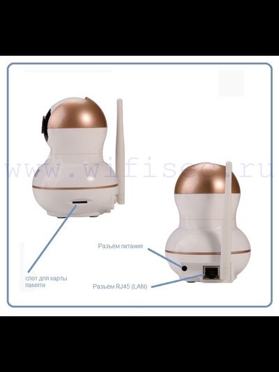 BW. Моторизированная видеокамера WiFi/LAN с DVR, HD (163Eye/Yoosee)