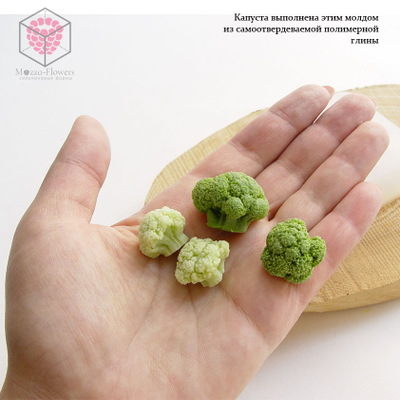 Силиконовый молд "Брокколи и цветная капуста"