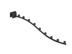 MB-U136 Крючок на овальную трубу 9 шариков черный