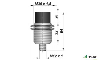 Индуктивный взрывозащищенный датчик SNI 31-15-D-P12 резьба М30х1,5