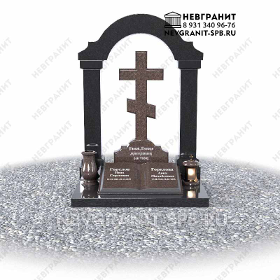 Памятник с крестом  и книгой на могилу 245 эксклюзивный