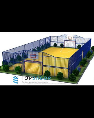 Сварное ограждение для спортплощадки высота 3м