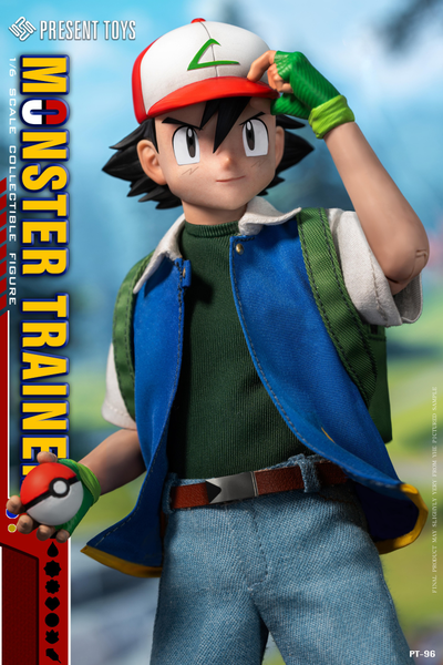 ПРЕДЗАКАЗ - Эш Кетчум (серия Pokemon) - Коллекционная ФИГУРКА 1/6 Monster Trainer (PT-sp96) - PRESENT TOYS ?ЦЕНА: 16900 РУБ.?