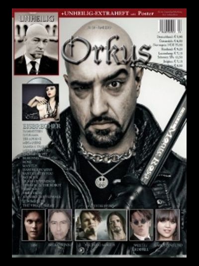 Orkus Magazine April 2010 Eisbrecher, HIM Cover, Немецкие журналы в Москве, Intpressshop