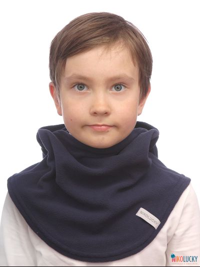 Шапка-шлем 23202-02 100% полиэстер, темно-синий 54-56