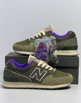 New Balance 574 Sneakersnstuff Nature Green Purple