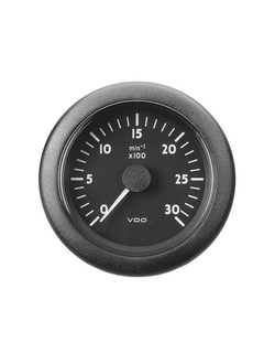 Тахометр VDO Marine Ocean Line N02 012 722 1800 об/мин 24 В 85 мм без счетчика часов черный