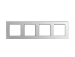 Jung A5584BFAL рамка 4 поста, цвет алюминий