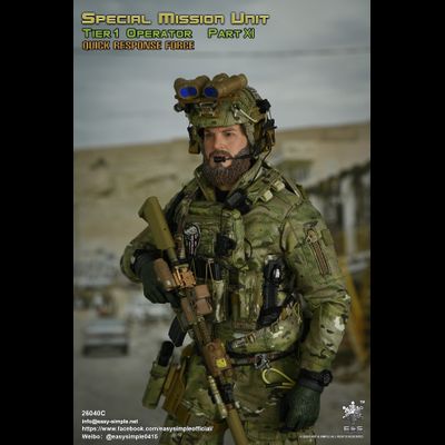 БОЕЦ СИЛ СПЕЦИАЛЬНЫХ ОПЕРАЦИЙ США - Коллекционная ФИГУРКА 1/6 scale SMU Tier 1 Operator Part XI Quick Response Force (26040C) - Easy&amp;Simple