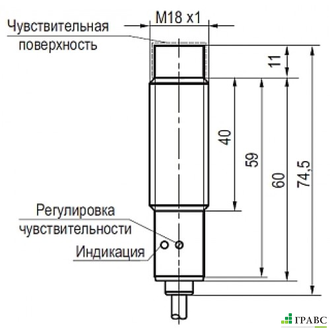 Емкостный датчик CSN E41S5-32P-10-LZ