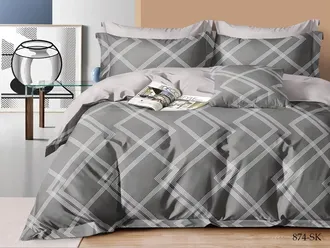 Постельное белье Cleo двуспальное сатин 180х210х1 230х240х1 70х70х2 20/874-SK
