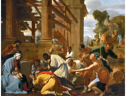 Картина обогреватель, репродукция Никола Пуссен Поклонение волхвов