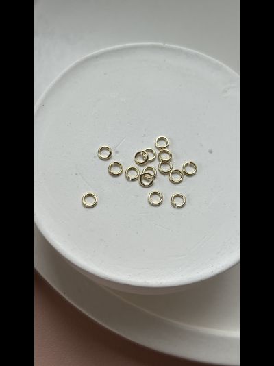 Колечки зол 4мм 8гр_пакет