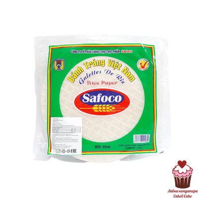 Бумага рисовая SAFOCO диаметр 22 см, 1 ЛИСТ