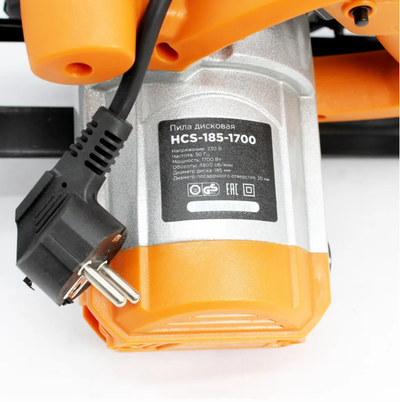 Пила дисковая Gramex HCS-185-1700 (1700Вт, 185/20мм, 4800 об/мин, угол 45)