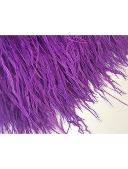 Перья страуса 10-15см НАСЫЩЕННАЯ СИРЕНЬ