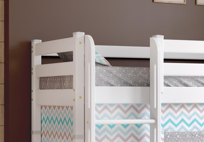 Полувысокая кровать "Соня" с прямой лестницей Вариант 5