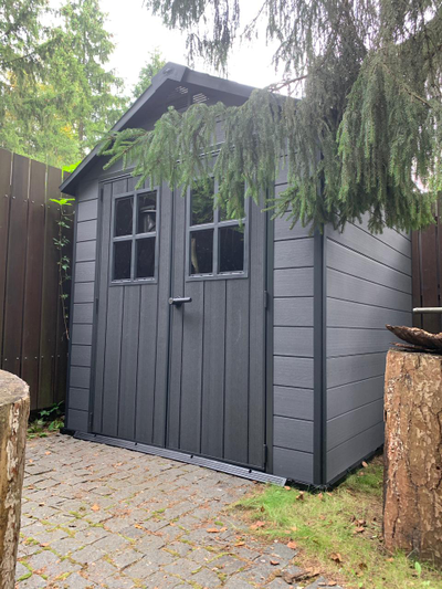 Сарай "Ньютон 757" (размеры 210 х 216 см), серый